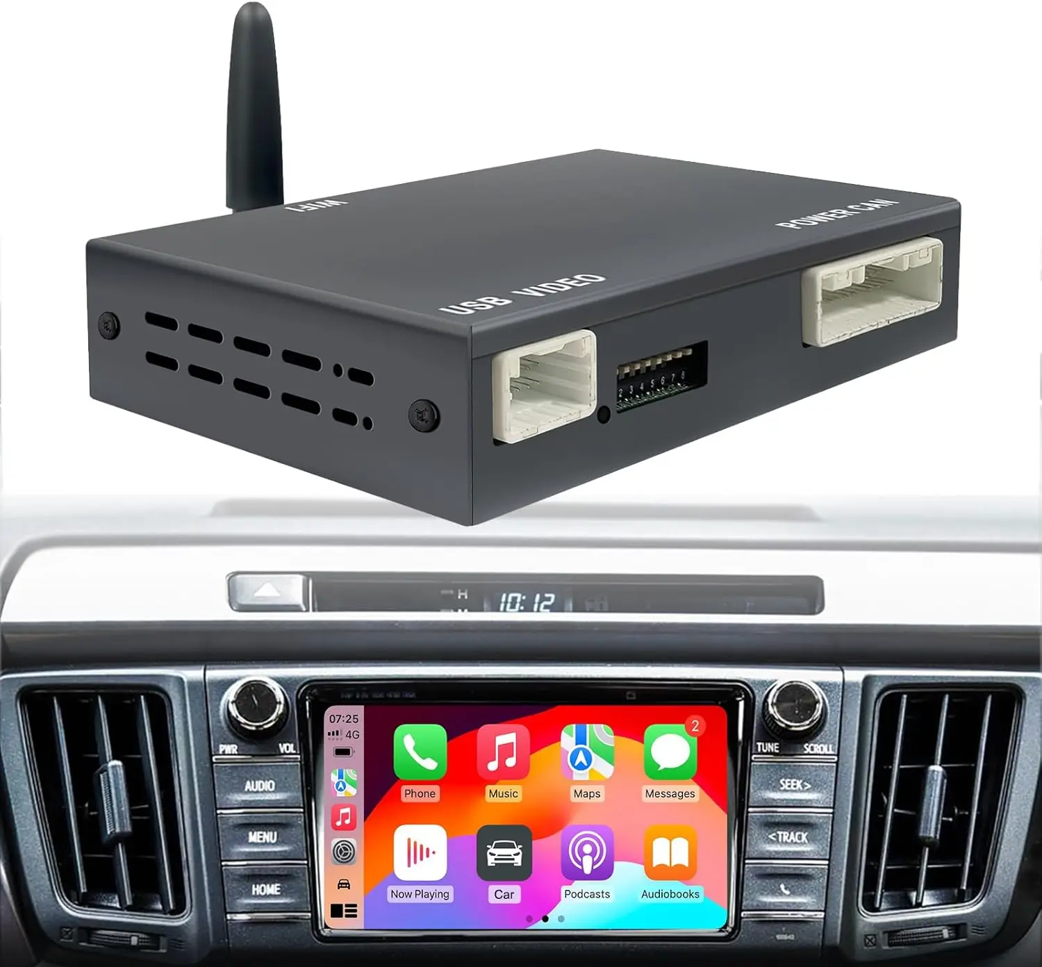 Toyota mit Entune2.0 2014–2019 kabelloser Carplay-Android-Auto-Adapter-Upgrade-Box für Toyota Corolla, Tacoma, Camry, Avalon Prius Image