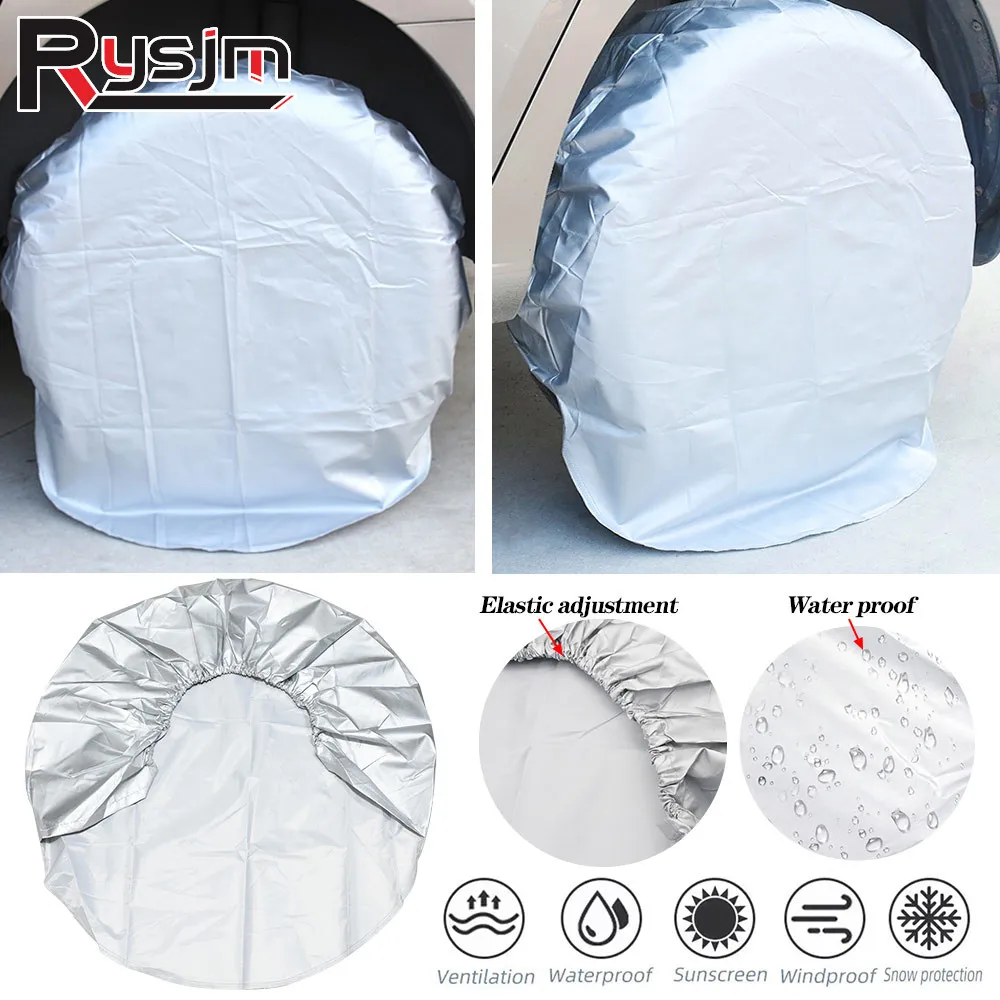 4/3/2/1Pcs 32 zoll Rad Reifen Abdeckungen Fall Auto Reifen Lagerung Tasche Fahrzeug Rad Schutz für RV Lkw SUV Auto Camper auto-styling