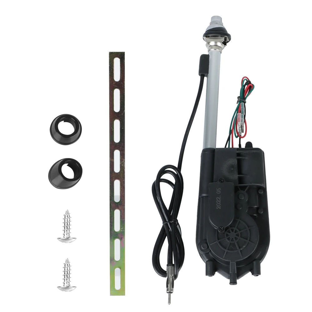 12V AM FM Sender Antennen Elektrische Antenne Automatische Teleskop Außen Fahrzeug Zubehör Für Auto Radio Audio Universal Image