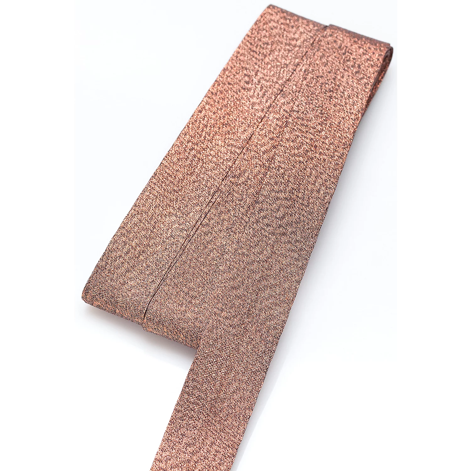buttinette Schrägband, kupfer glitzernd, Breite: 2 cm, Länge: 5 m