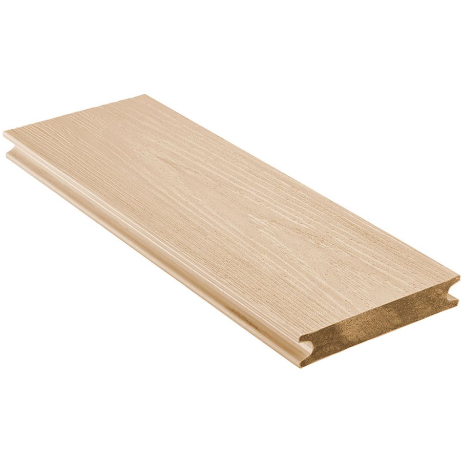 NATURinFORM WPC-Terrassendiele 25x140 mm Piazza Pro elfenbein massiv, 4000 mm
