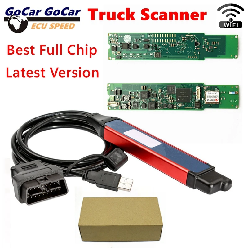 A+++ Full Chip Engine Check Tool LKW Scanner Reader Wifi Wireless Engine Fault Diagnostic Scan Tool Image