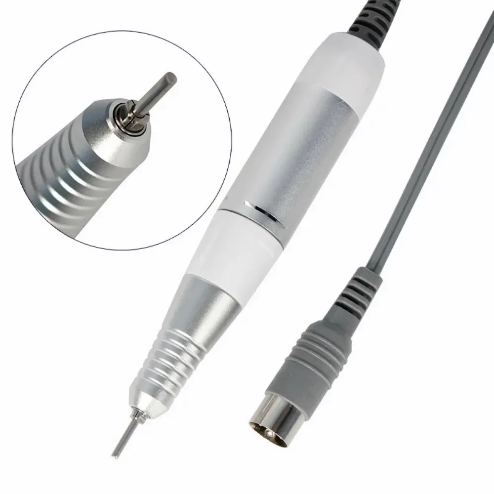 Professionelle Elektrische Nagel Bohrer Griff 35000RPM Nail art Bohrer Handstück Datei Polnischen Schleifen Maschine Maniküre Bohrer Zubehör Image