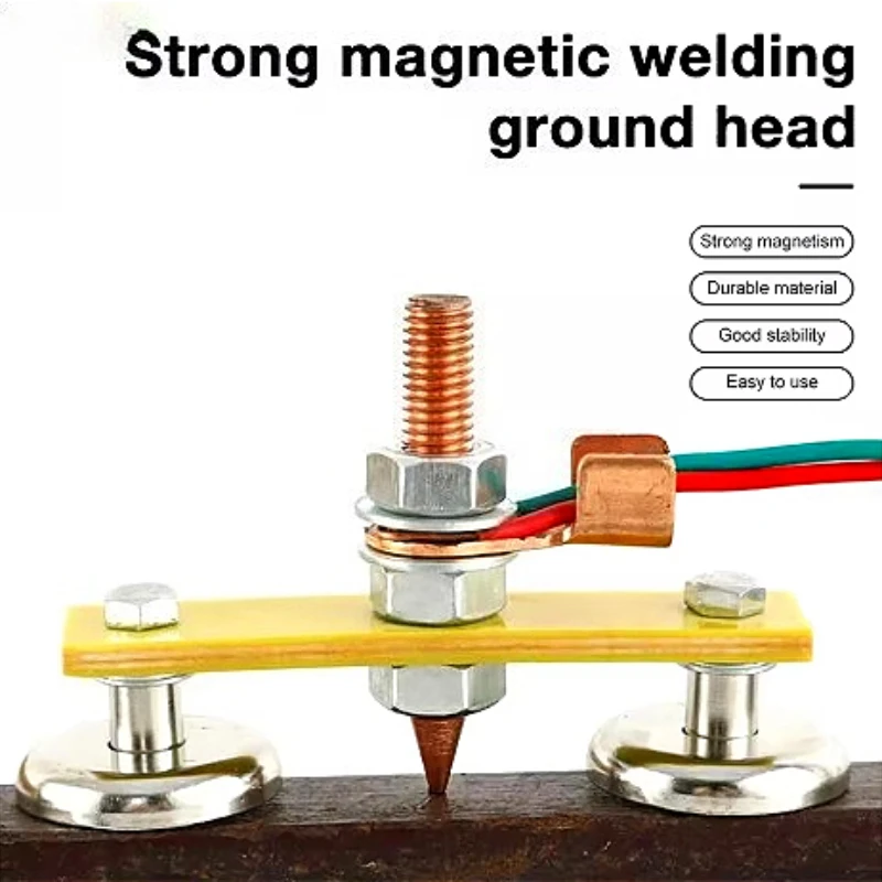 Schweißmagnetkopf Magnet Doppelkopf Magnetische Schweißunterstützung Erdungsklemme für mechanische Wartung Image