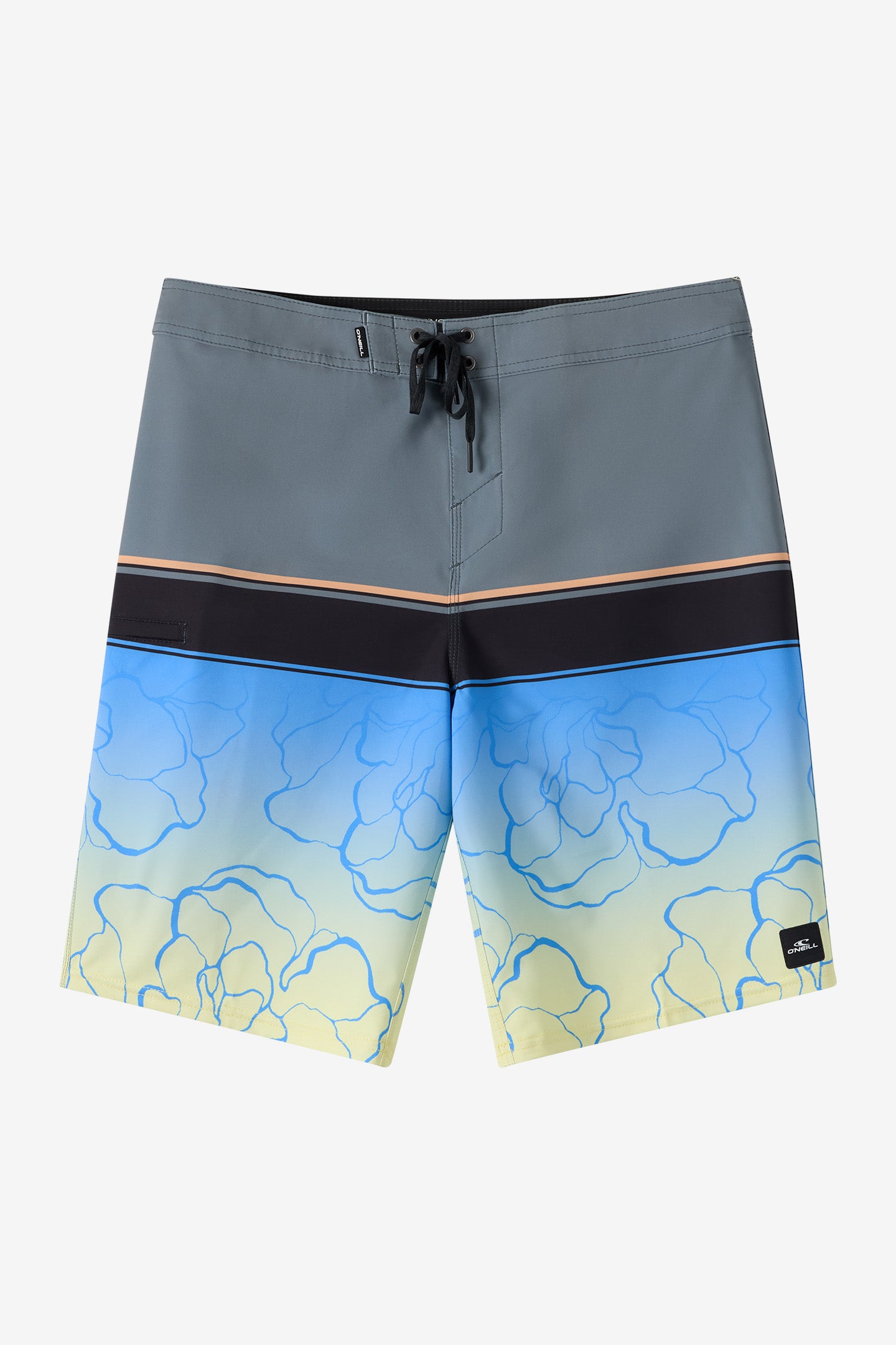 O'Neill Men's Hyperfreak Heat Block 21"" Board Shorts in Regatta Blue, Size 31, Elastane/Polyester