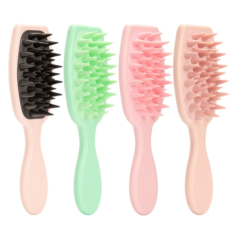 Spazzola Massaggiante a Manico Lungo per Bagno Pettine Massaggiante Spazzola per Lavaggio Capelli Neonato Pettine con Manico Lungo Spazzola per Shampoo - Vendita Calda dalla Fabbrica