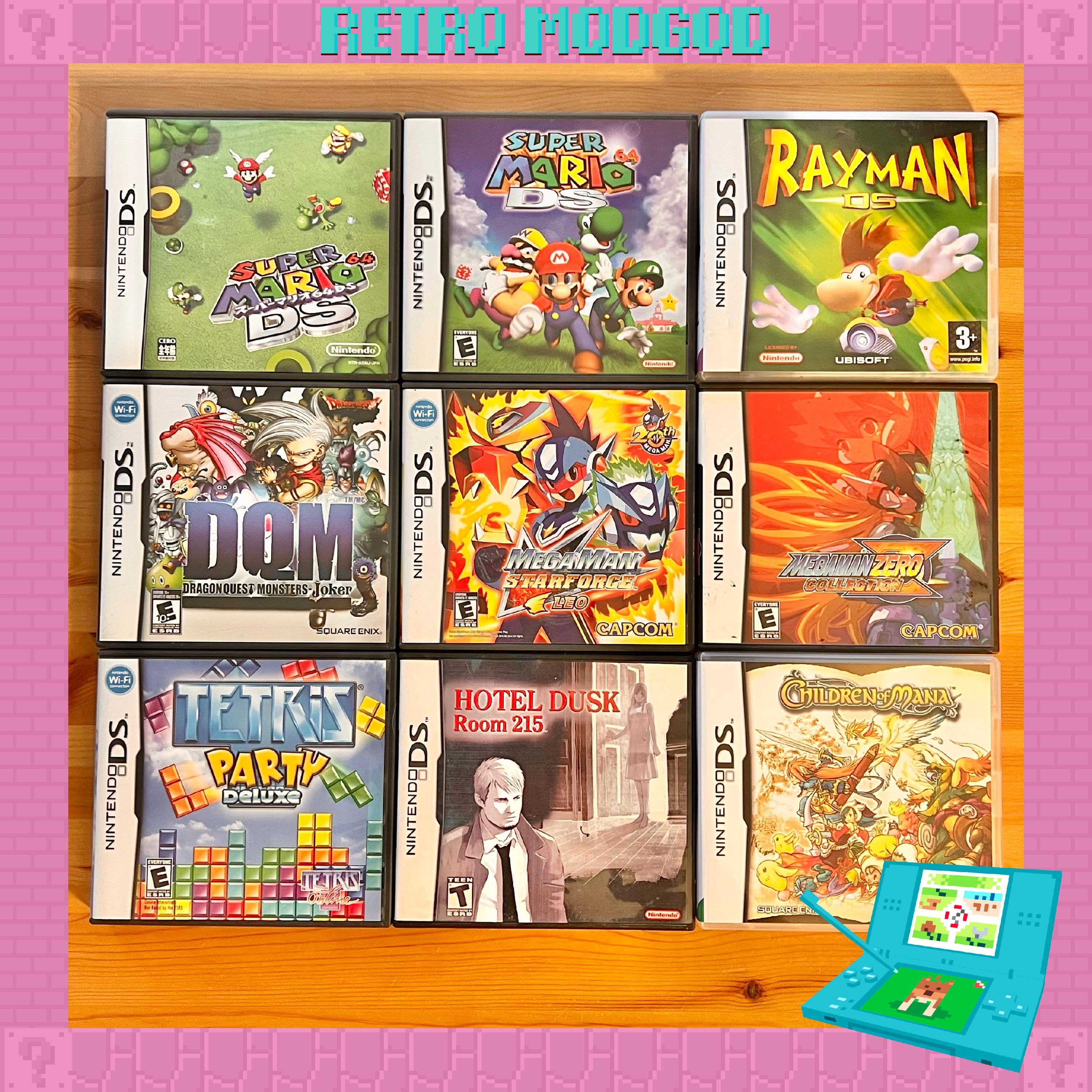 Giochi per Nintendo DS: Mario 64, Dragon Quest, Mega Man Tetris, Hotel Dusk, Rayman