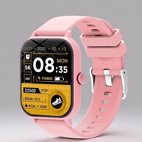 Smartwatch für Damen und Herren (Anrufe tätigen/annehmen), Fitness-Tracker mit individuell gestaltbaren Hintergrundbildern, Herzfrequenz- und Schlafüberwachung, Wettervorhersage, Schrittzähler, IP68 Image