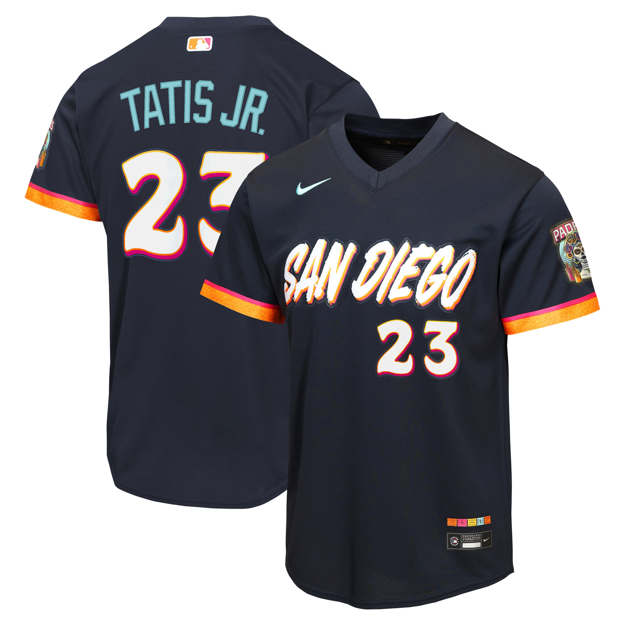 San Diego Padres Nike MLB City Connect Stadium Jersey - Schwarz Fernando Tatis Jr. - Jugend