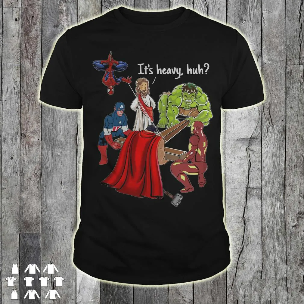 Gesù croce pesante eh. T-shirt da uomo regalo cristiano supereroe divertente. Maglietta Unisex a maniche corte in cotone estivo o-collo nuova S-3XL