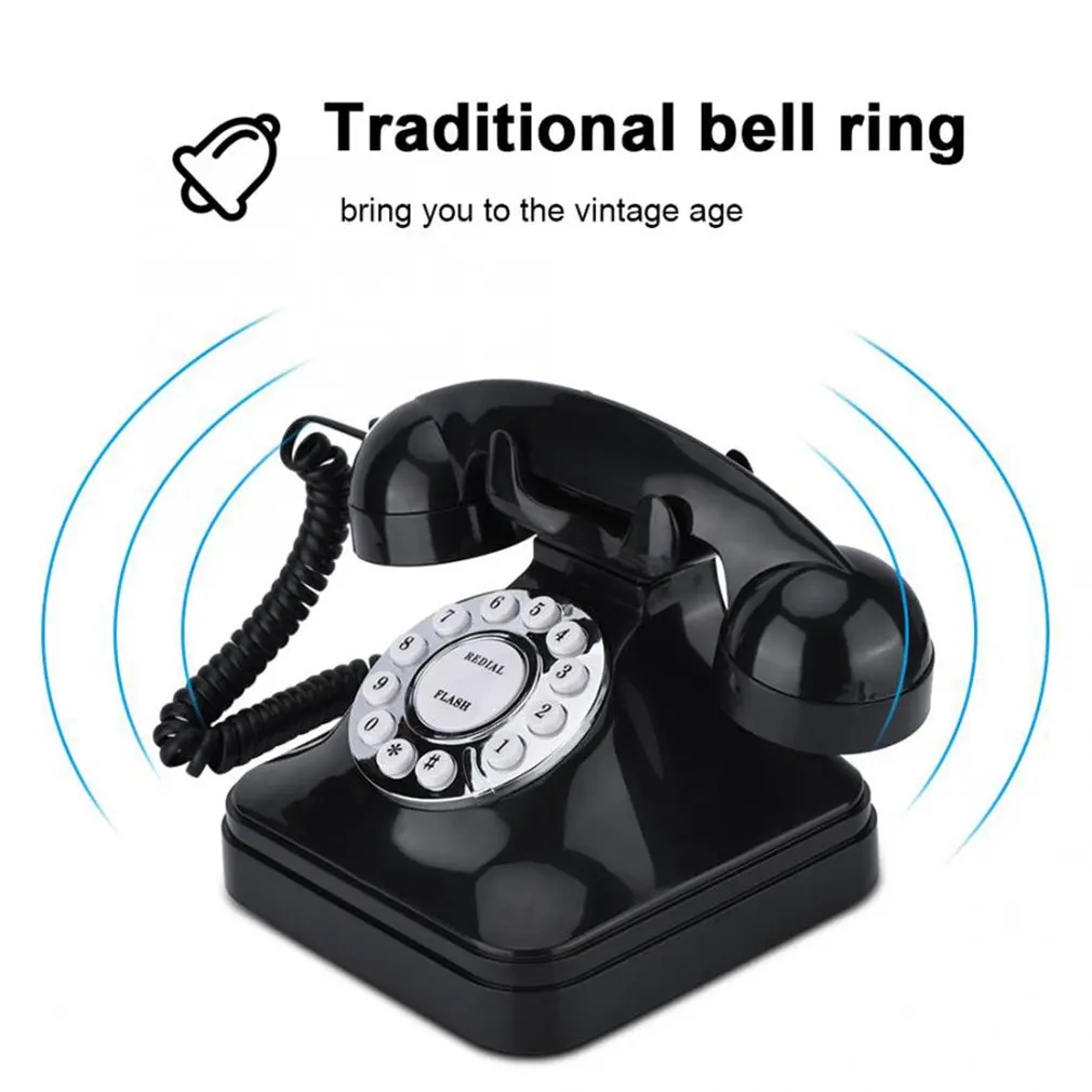 Téléphone fixe vintage européen tendance pour la maison/le bureau/l