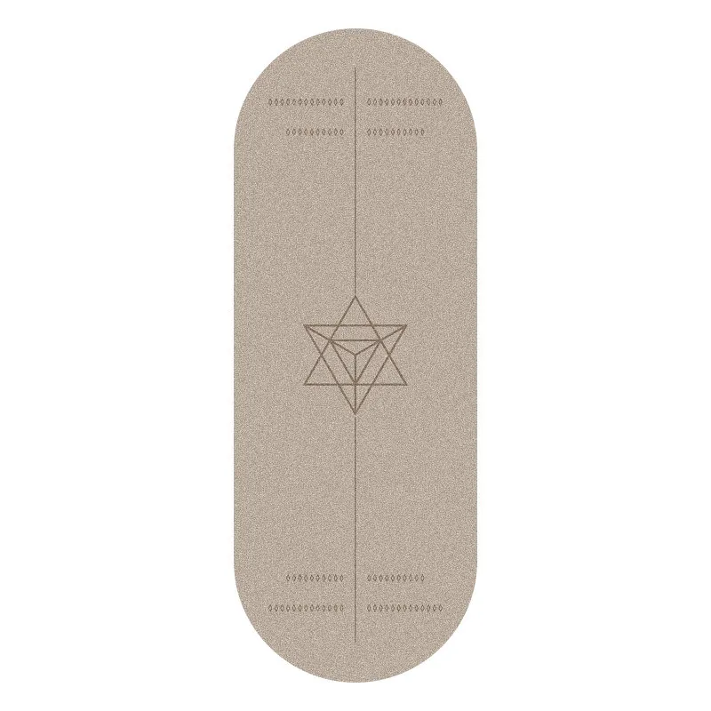 Lezyan 5mm PU Natural Rubber Yoga Mat Wear-resistant Non-slip Sweat Absorption Workout Gymnastics Exercise Gym Fitness Thick