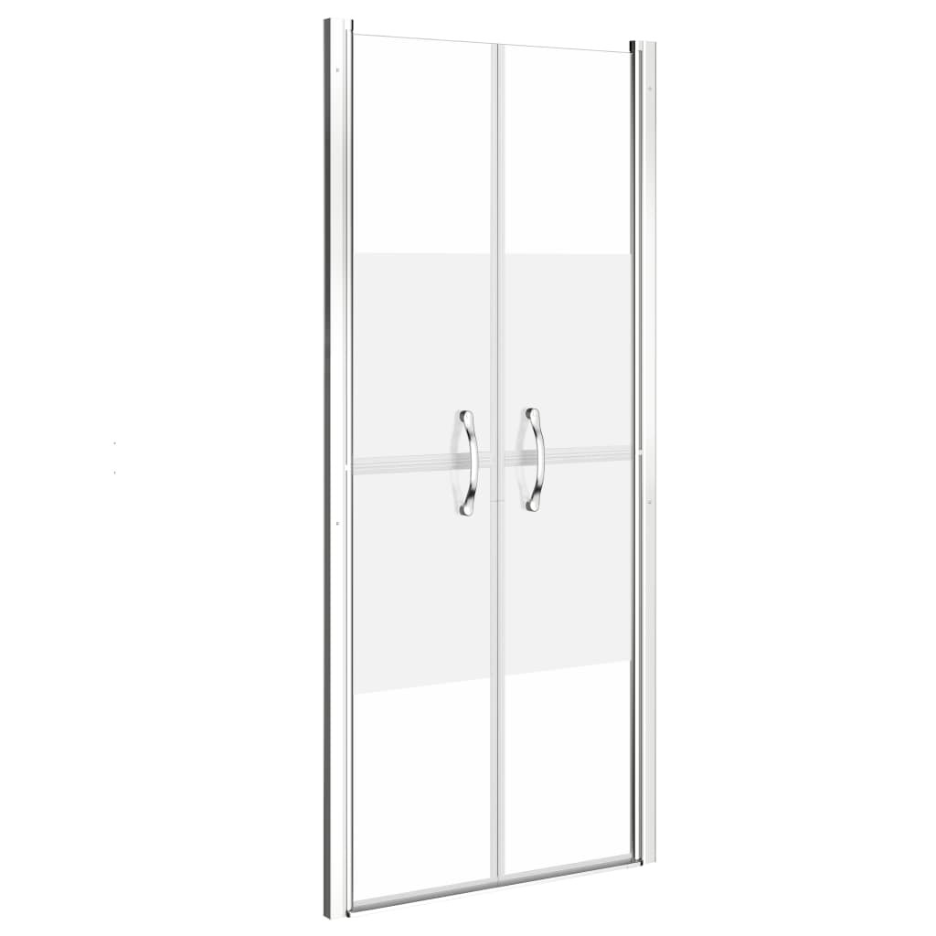 Helloshop26 - Duschabtrennung für Badezimmer WC Duschraum Hausinnenraum ESG 96x190 cm halbmattiert 02_0001996 Image