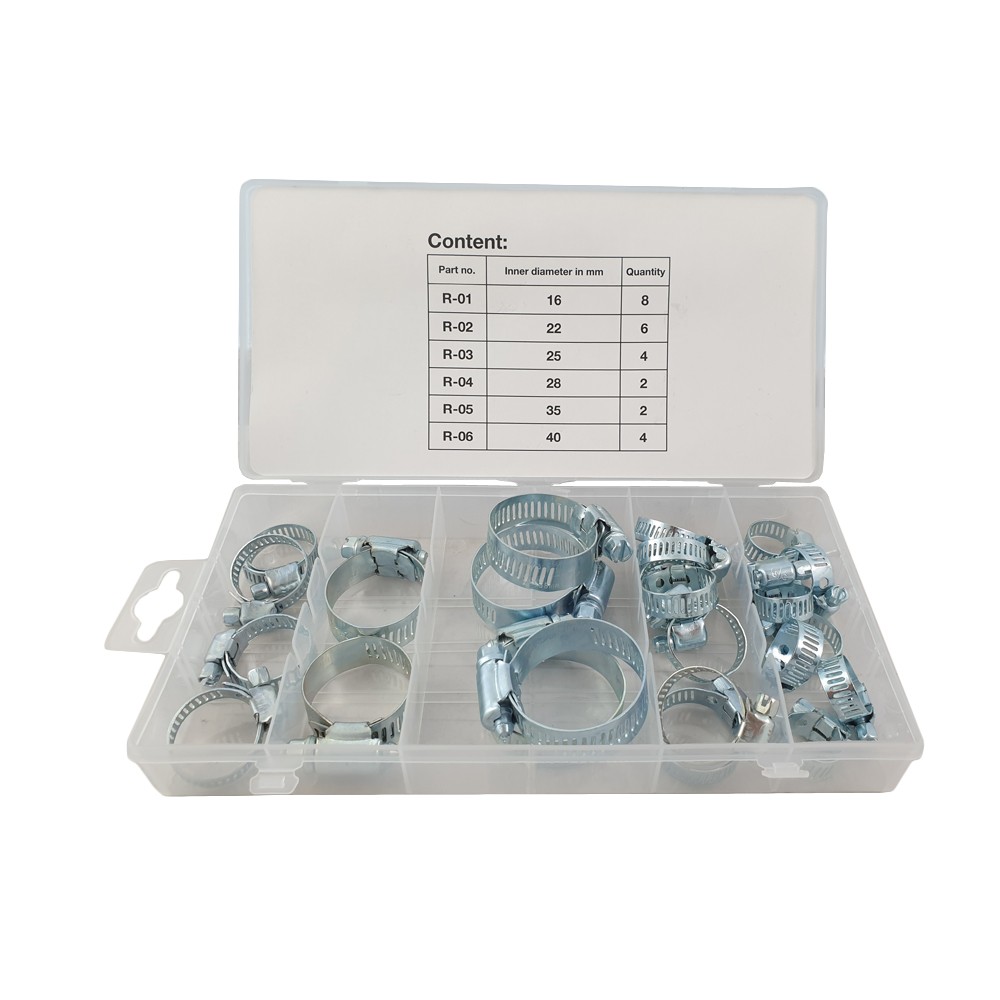 Weber Tools Schlauchschellen-Set FD-1281 Schellen-Set,Schellen-Sortiment,Schlauchschellen-Sortiment,Sortiment, Schlauchschelle