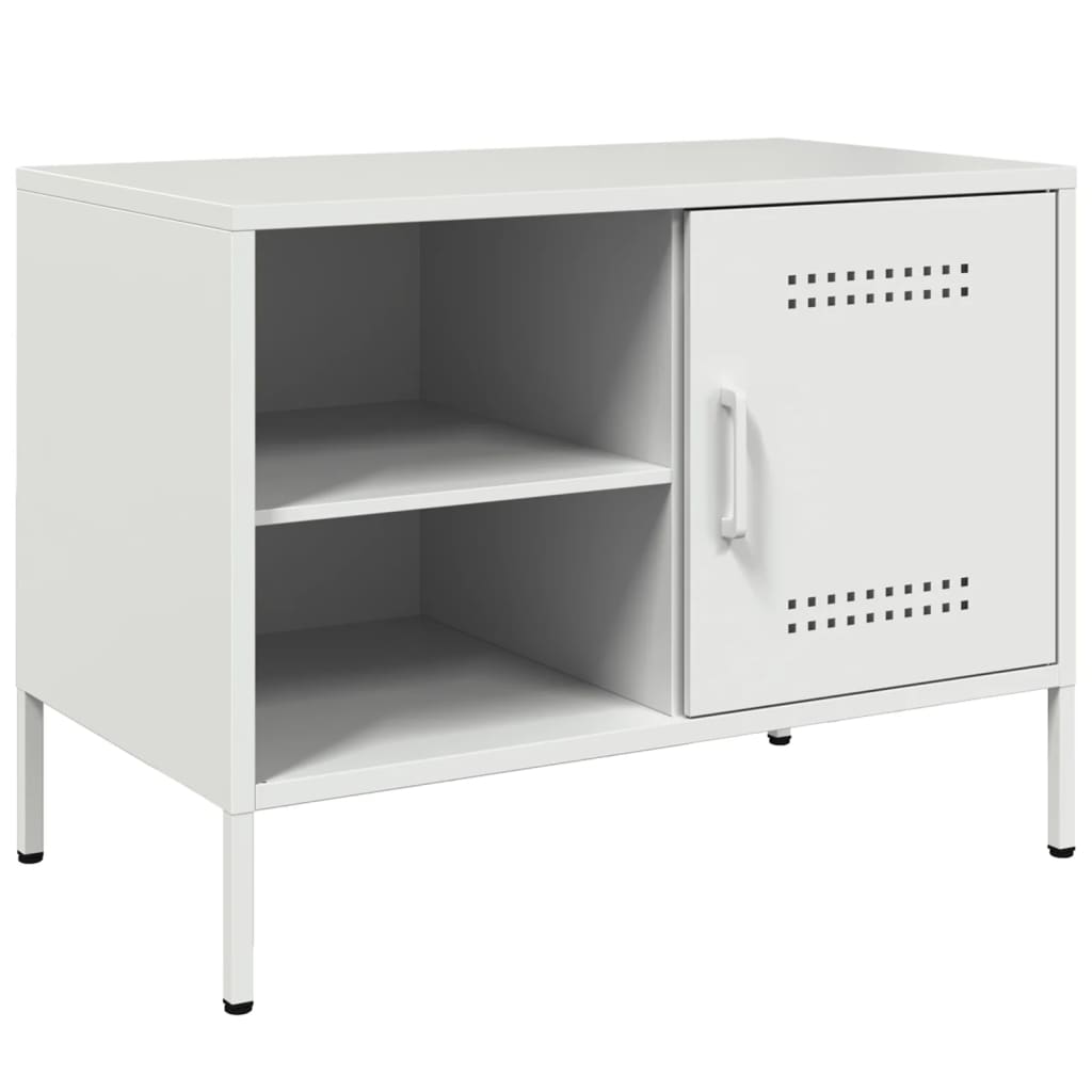 Helloshop26 - Multimedia-TV-Ständer TV-Regal TV-Sideboard geeignet für Esszimmer Wohnzimmer Schlafzimmer 68 x 39 x 50,5 cm weißer 02_0026156 Image