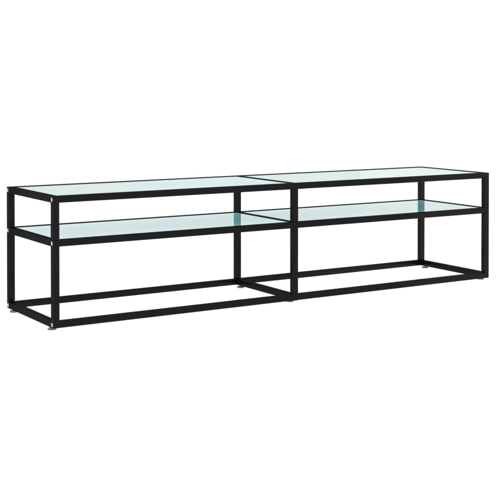 Helloshop26 - Multimedia-TV-Ständer TV-Regal TV-Sideboard Esszimmer Wohnzimmer Schlafzimmer Marmor 180 x 40 x 40,5 cm Weißes 02_0027680 Image