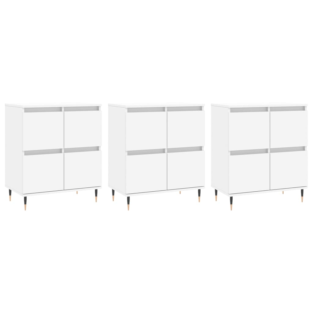 Helloshop26 - Buffet Sideboard Kommode Kleiderschrank Aufbewahrungsmöbel Organizer für Küche Wohnzimmer Lounge 3-teilig 02_0037006 Image