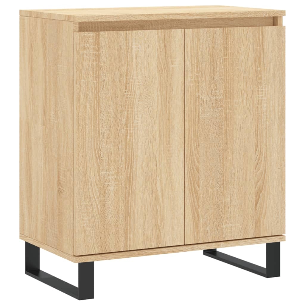 Helloshop26 - Buffet Sideboard Kommode Kleiderschrank Aufbewahrungsmöbel Organizer Küche Wohnzimmer Sonoma-Eiche 60 x 35 x 70 cm 02_0031609 Image