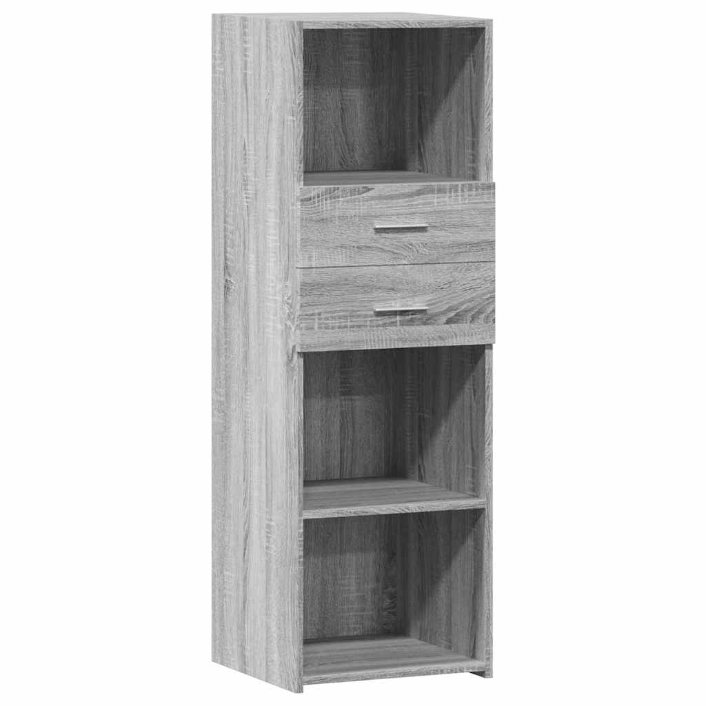 Helloshop26 - Buffet Sideboard Kommode Kleiderschrank Aufbewahrungsmöbel Organizer Küche Wohnzimmer Lounge hohe Sonoma-Eiche 40 x 02_0035362 Image