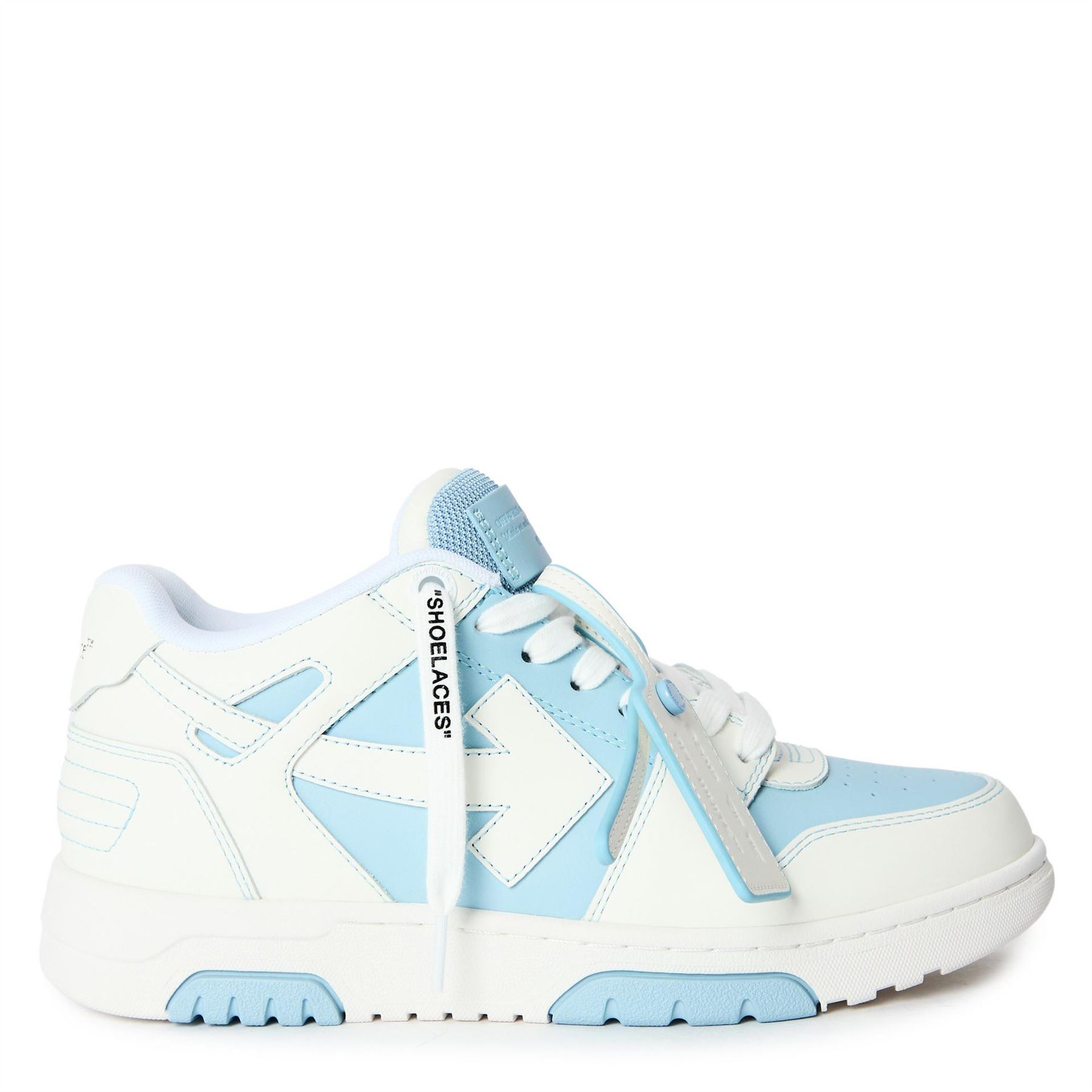 Off-white Womens Off White Out Of Office Trainers, Signature Arrows Sneakers in Light Blue - Size UK 7 | Off-white Sale | Discount Designer Brands