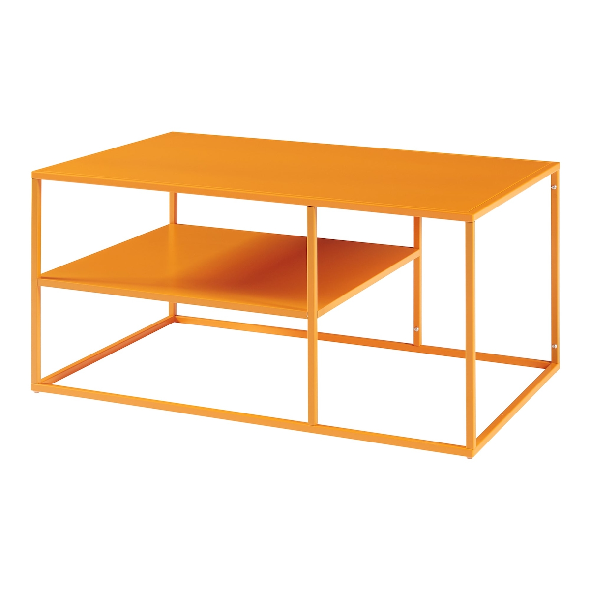 Helloshop26 - Rechteckiger Couchtisch/Konsolentisch/Beistelltisch für das Wohnzimmer 45 x 90 x 60 cm orange 03_0010859 Image