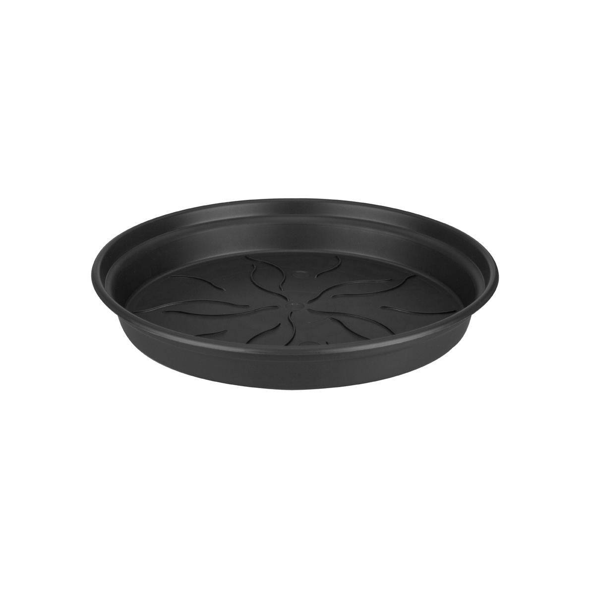 Elho Green Basics Untersetzer 17cm - Schwarz - Rund - Nachhaltig aus Recyceltem Kunststoff - Frostbeständig für Innen & Außen Image