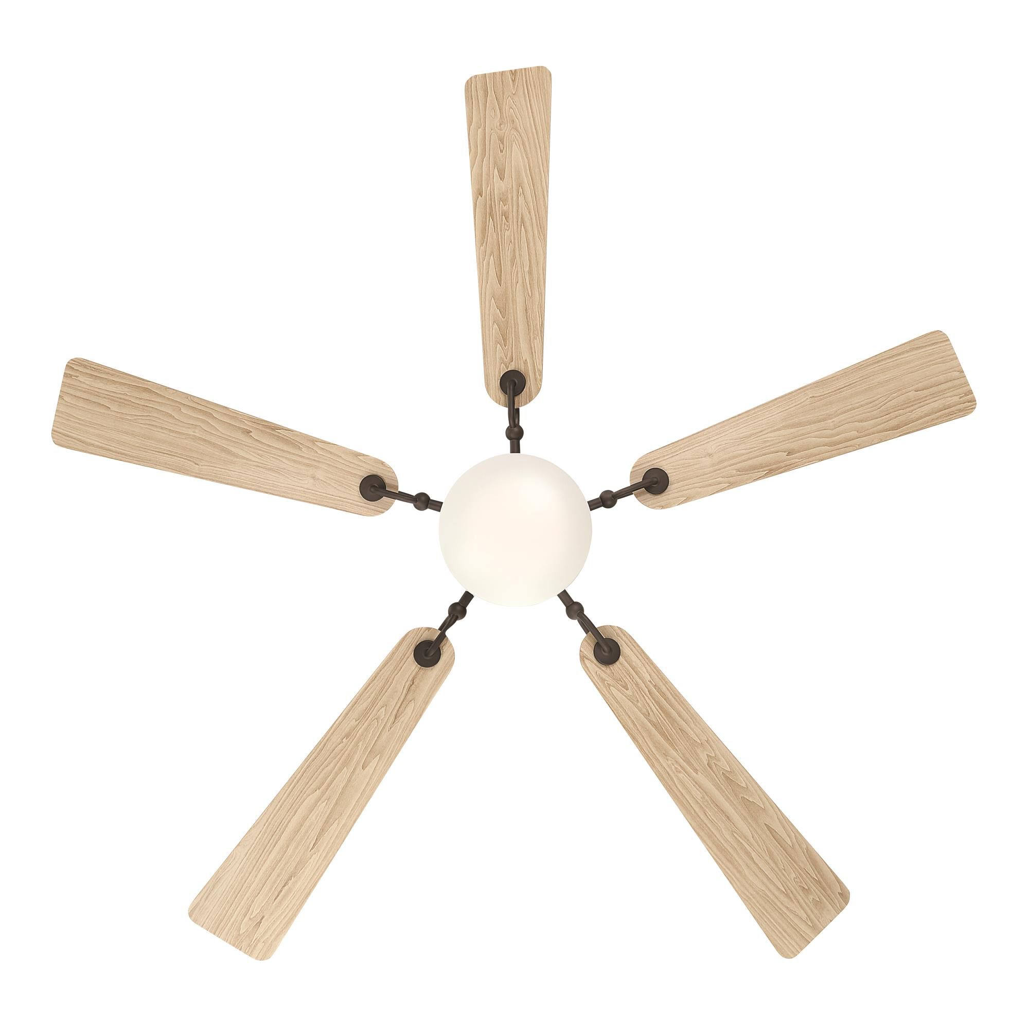 Minka Aire Cadena 65 Inch Ceiling Fan with Light Kit - F783L-DB/WTO