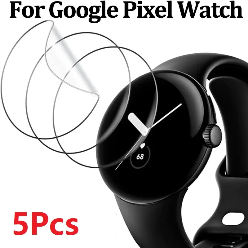 5 Stück Hydrogelfolie für Google Pixel Watch 2 Lte Displayschutzfolie Smart Watch Schutzfolie für Google Pixel Watch 2 Soft Film Image