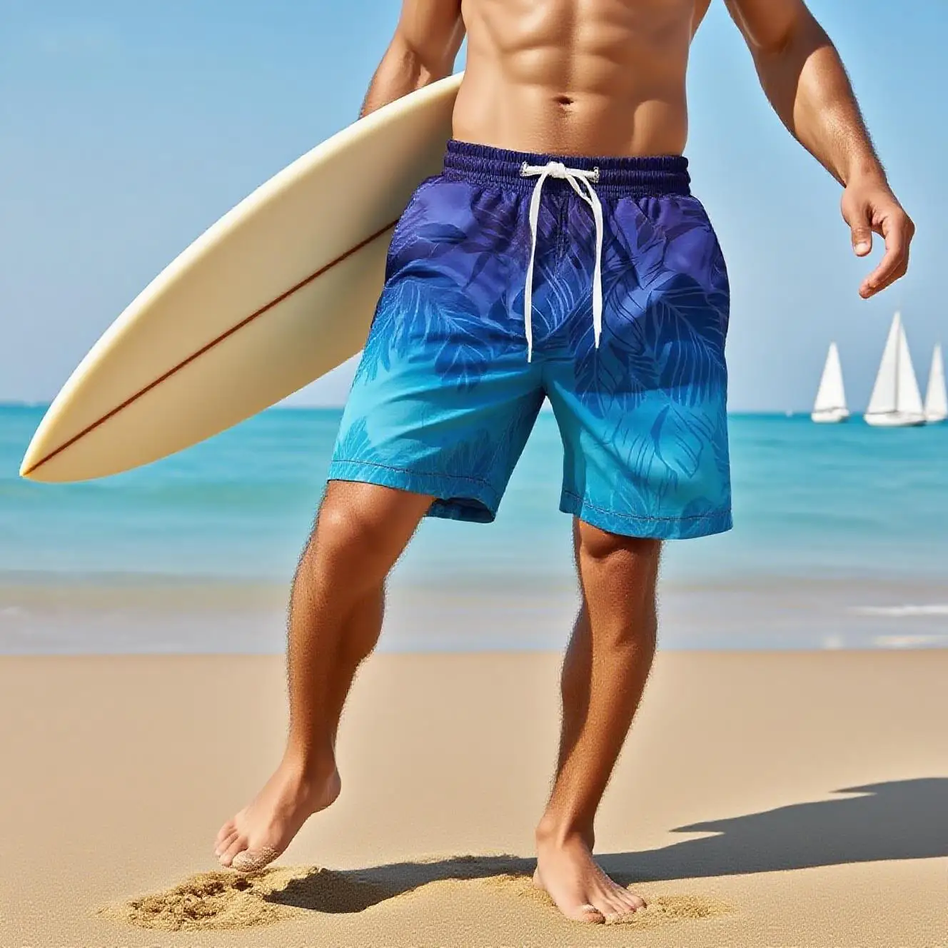 Lustige Ananas-Badehose für Herren, Strandshorts, Surfbrettshorts, Sportbekleidung, kurze Badehose für Jungen, Sommer-Slip, Badehose Image