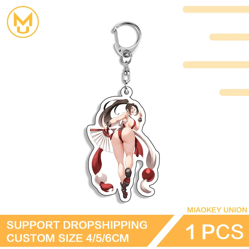 Mai Shiranui Autoschlüsselanhänger, bezaubernder hängender Schmuck, hochwertiger, anpassbarer Schatz-Schlüsselanhänger, geeignet für Geschenke zum Schulanfang Image