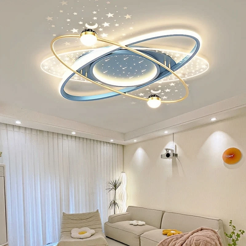 Moderne LED-Kronleuchter, luxuriöser Sternenhimmel, Heimdekoration, Wohnzimmer, Kinderzimmer, Schlafzimmer, Lampe, Innenbeleuchtung, Kinder-Pendelleuchte