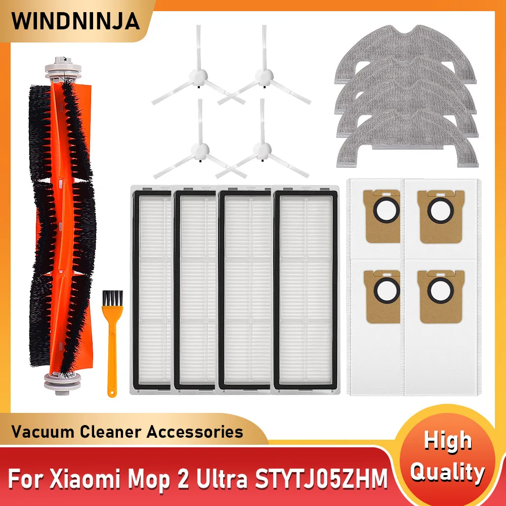 Für Xiaomi Mi Robot Vacuum-Mop 2 Ultra Reiniger Teile Hauptbürste Seitenbürste Hepa-Filter Wischmopp Staubbeutel STYTJ05ZHMHW Zubehör Image