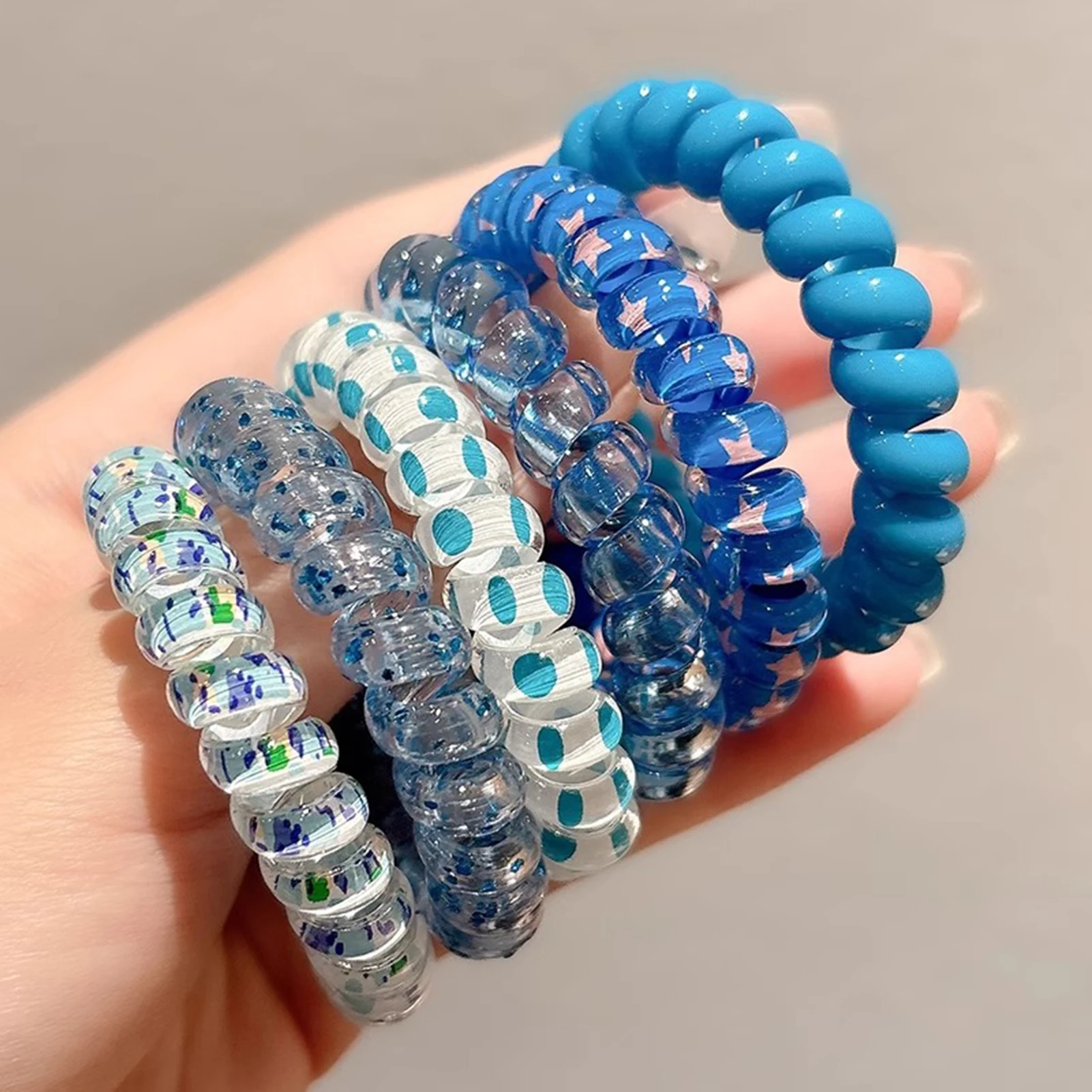 Geflochtenes Haargummis-Set für Damen – elastische, langlebige, elastische Haargummis für den täglichen Gebrauch von weiblichen Mädchen Image