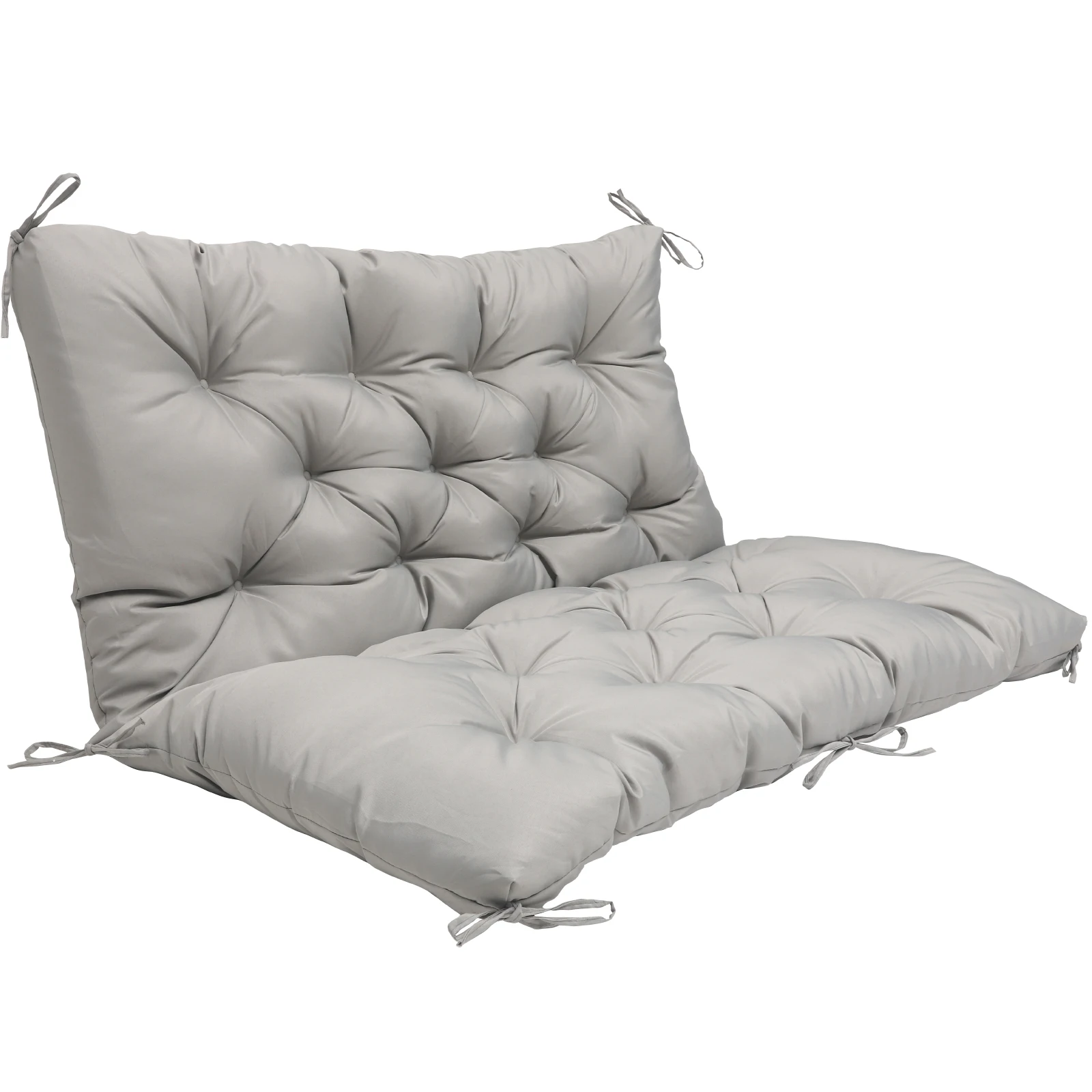 1 Stück Outdoor Garten Wasserdichtes und Sonnenschutz-Bankkissen für Hängesessel, Terrassenliege, Schaukel und Hängematte mit Rückenlehne