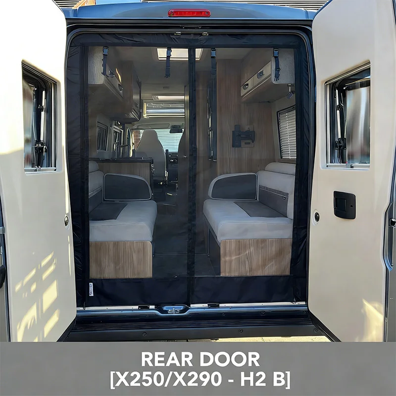 RV-Hintertür-Moskitonetz-Vorhang, Insektenschutzgitter für Fiat Ducato, Peugeot Boxer, Citroen Relay, Ram ProMaster ab 2006 Image