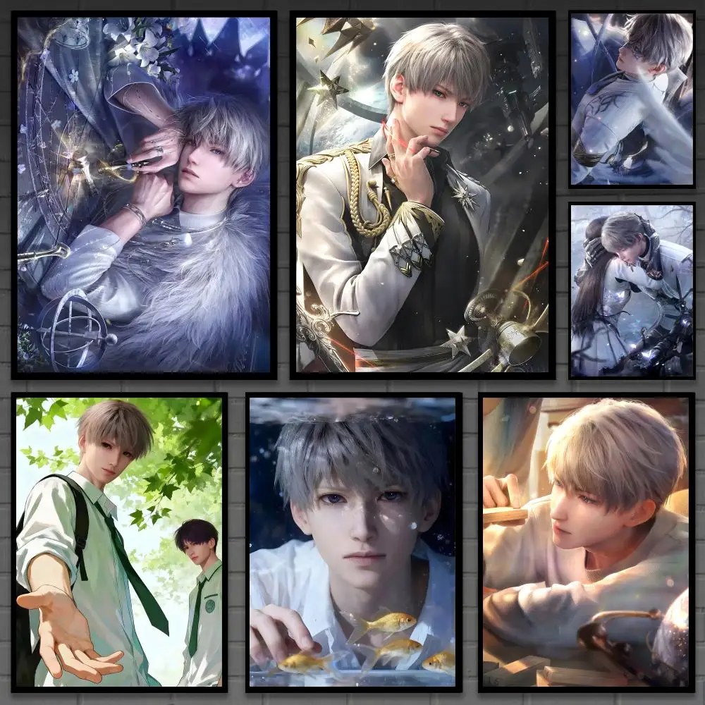 Xavier Love and Deepspace Poster, vielseitige, wasserfeste HD-Wandkunst, selbstklebende Dekoration für jeden Raum, ideales Geschenk