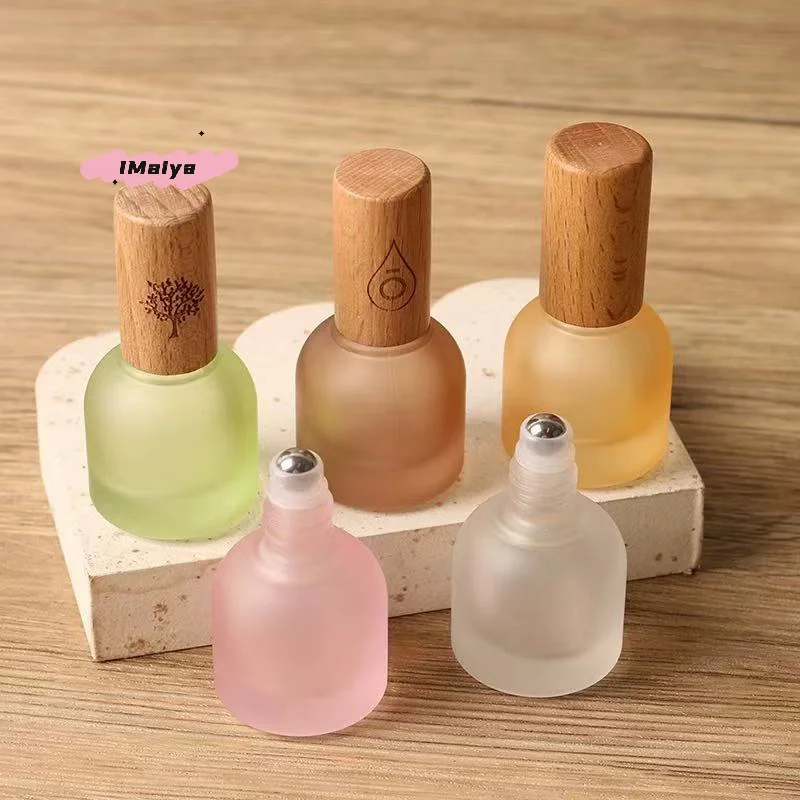 M-1Pc 10ml Glas-Rollerflasche Parfüm Roll-On Flasche Mini Ätherische Öl Behälter Probe Leerflasche Reise Nachfüllfläschchen