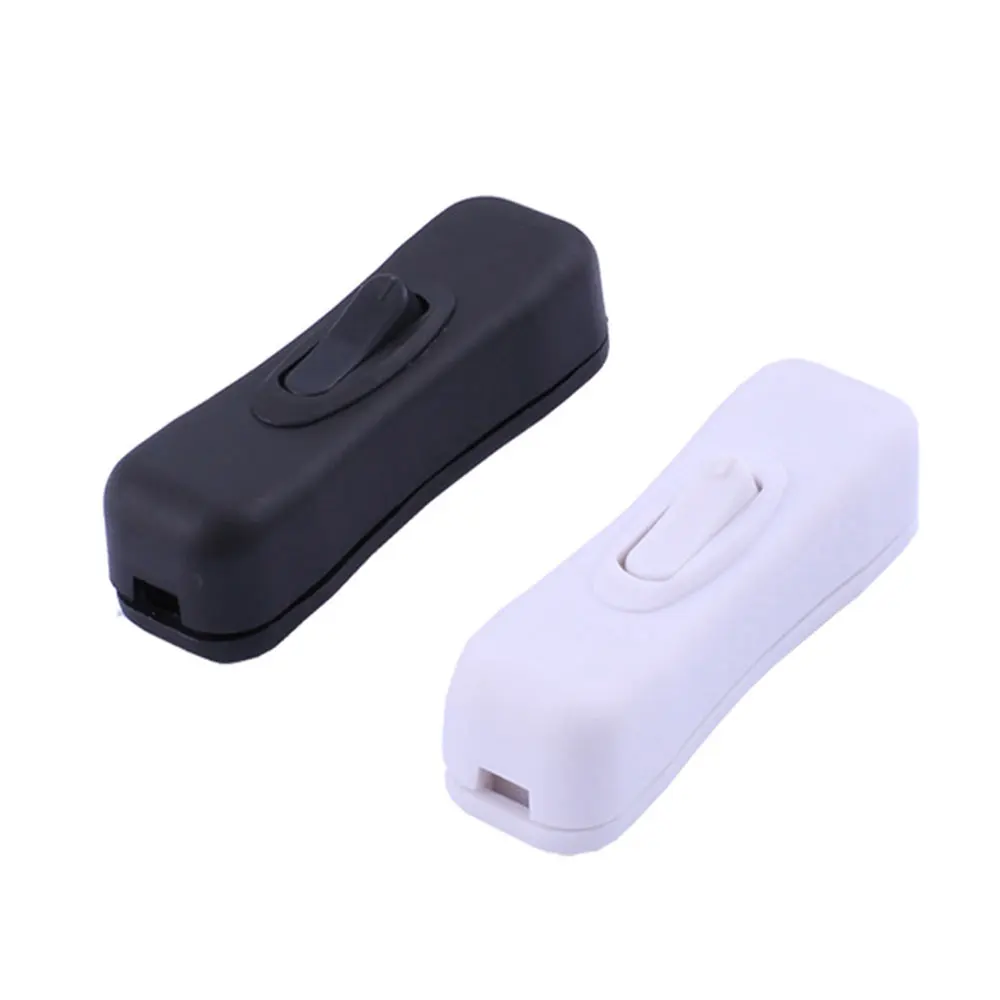 1 Stücke Weiß Schwarz Großhandel 250 v 125 v 2A 304 LED Stromkabel Schalter Halfway Rocker On Off Push Button Online Schalter Image