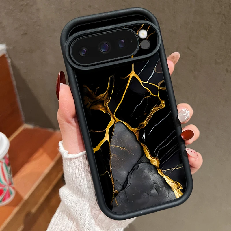 Bunte Marmor-Muster Handyhülle für Google Pixel 10 9 8 7 Pro Pixel 9 10 Pro XL 7A 8A 9A Stoßfeste Weiche TPU Silikon Schutzhülle