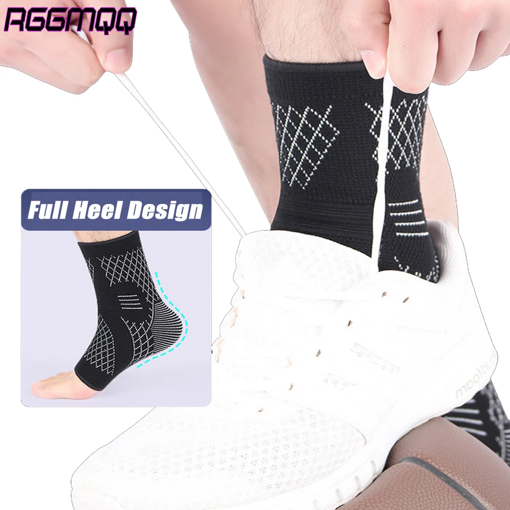 1 Stück Fuß- und Knöchelstützsocken für verstauchte Knöchel, Kompressionsmanschette – Stützbandage zur Linderung von Plantarfasziitis, Fußstütze für Damen und Herren