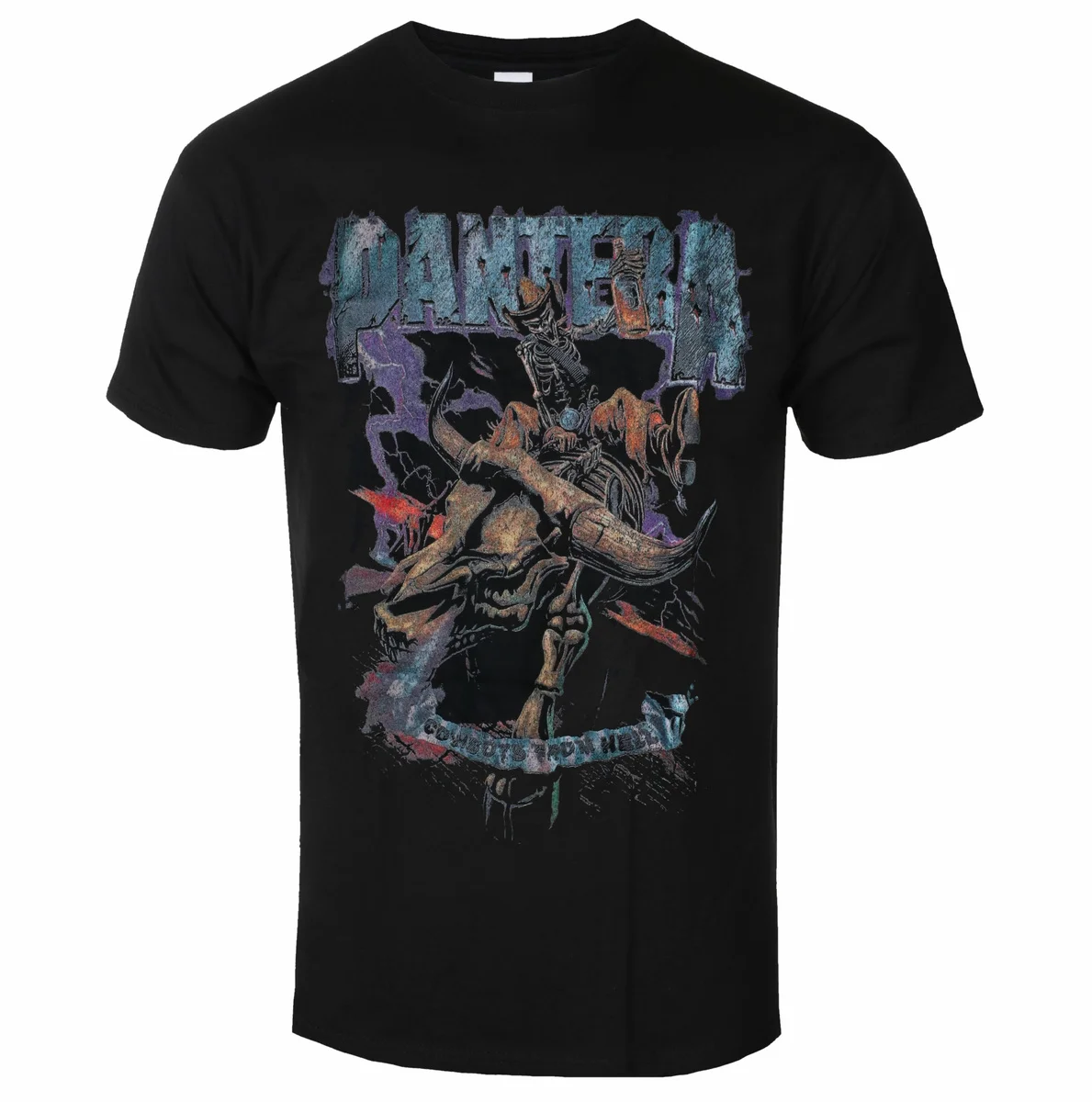 Pantera Vintage Rider Musterdruck Sommer Mode T-Shirt Herren Damen Baumwoll-T-Shirt Lässiges Streetwear Klassisches Band-T-Shirt