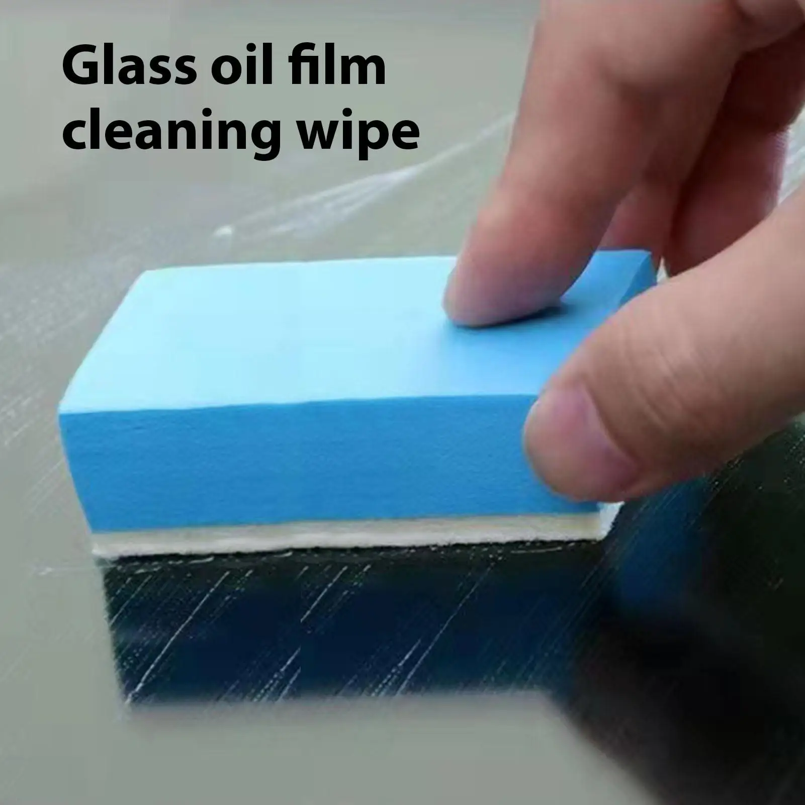 Auto-Glasölfilm-Reinigungsschwamm Wischer Polierschwämme Auto-Windschutzscheiben-Wollfilzbürste Öl- und Staubentfernungswerkzeuge Zubehör Image