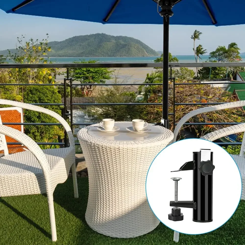 Hochwertiger fester Clip für Strandsonnenschirme, Montageklemme für Gartenmöbel