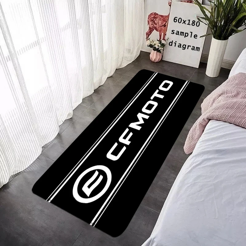 Interior Floor Mat CFmoto Racing Doormat Non-slip Foot Rug for Entryway Kitchen Carpet Bedroom Bedside Mats Washable Home Decors