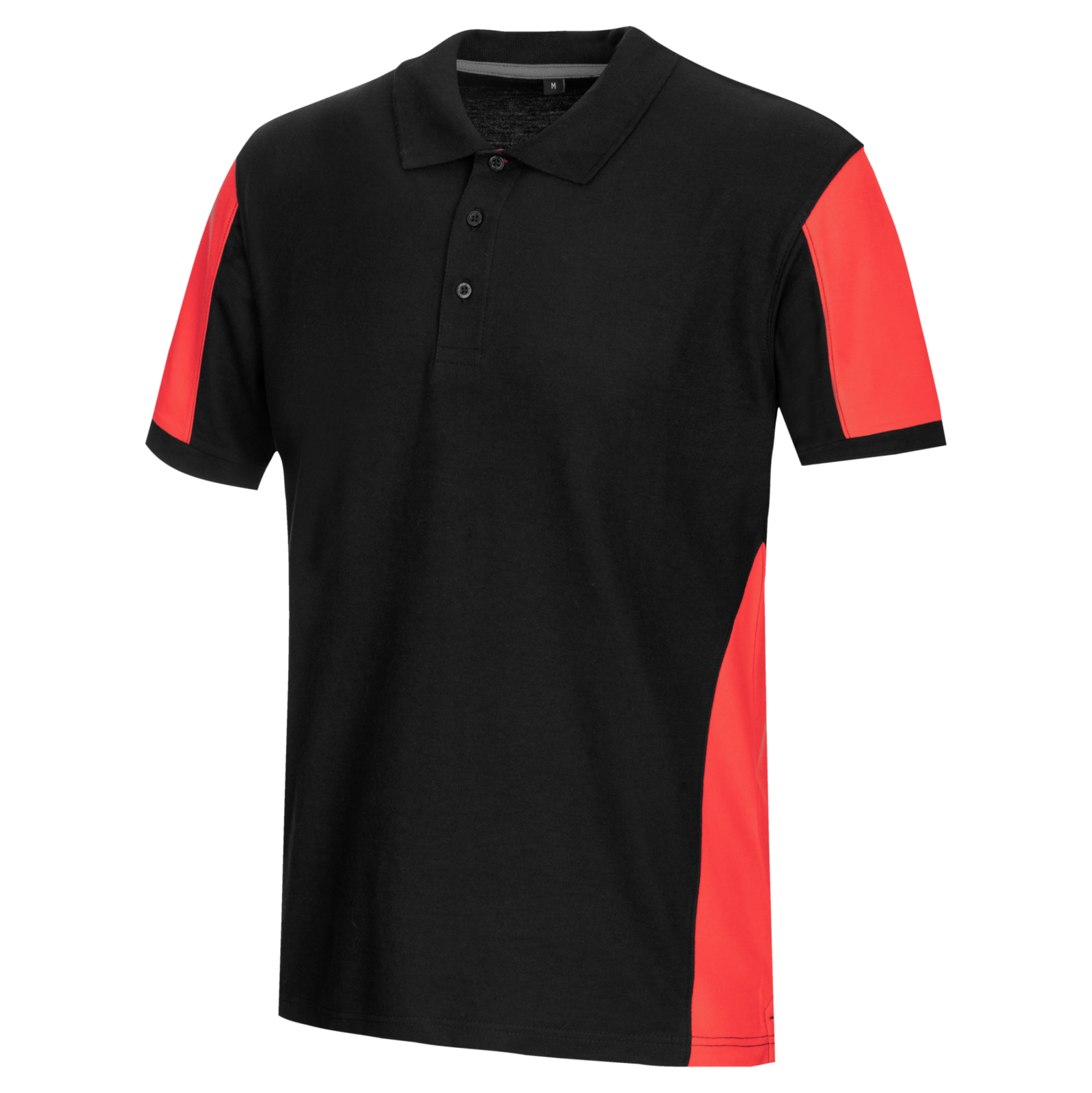 Polo de travail bicolore JOB+ BICOLOR rouge/noir