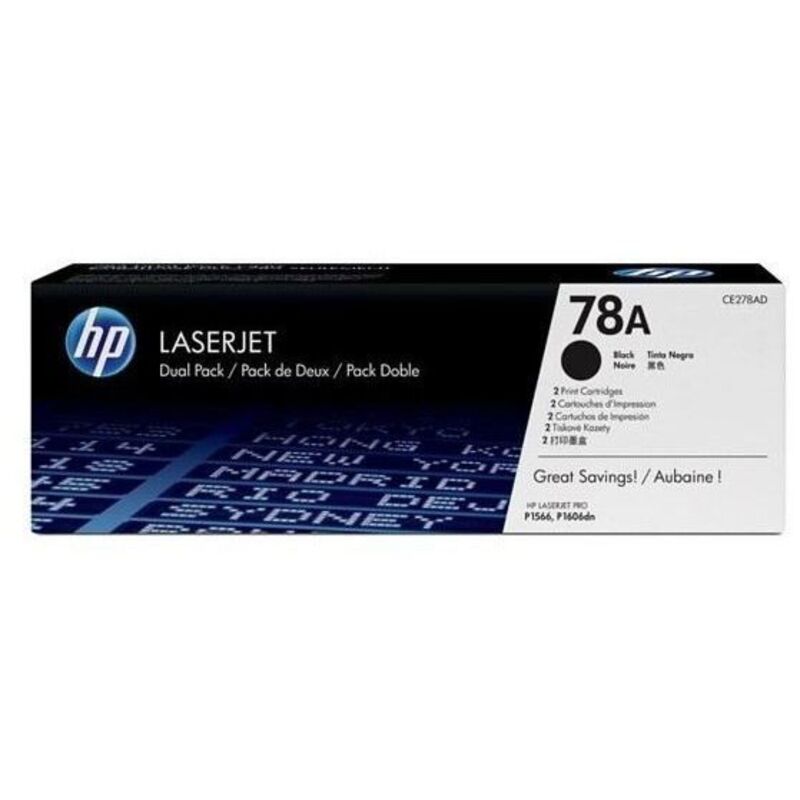 Hp 78a 2 Pack Black Original Laserjet Toner Cartridges Cartuccia Toner 2 Pz Originale