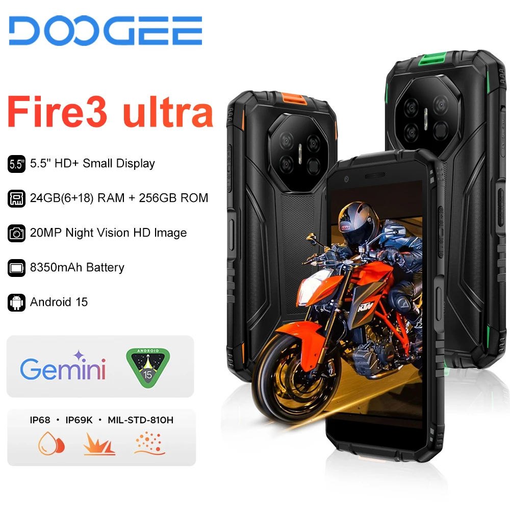 World Premiere DOOGEE Fire 3 Ultra Rugged Smartphone 5.5