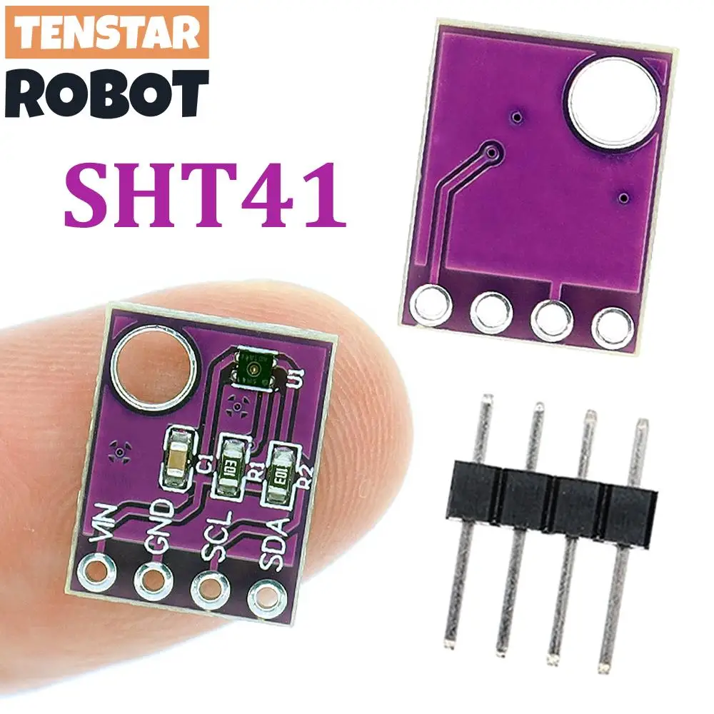 TENSTAR SHT41 Digitales Temperatur- und Feuchtigkeitssensormodul, I2C-Kommunikation, hohe Genauigkeit, GY-SHT41 Image