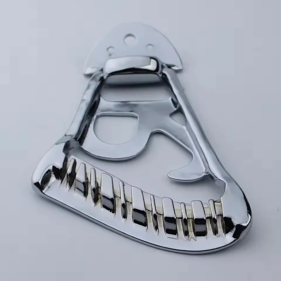 Neue Ricken E-Gitarren-Zugplatte, Brücke 6-saitig, 12 Saiten, für E-Gitarren-Zubehör-Ersatz, Chromfarbe Image