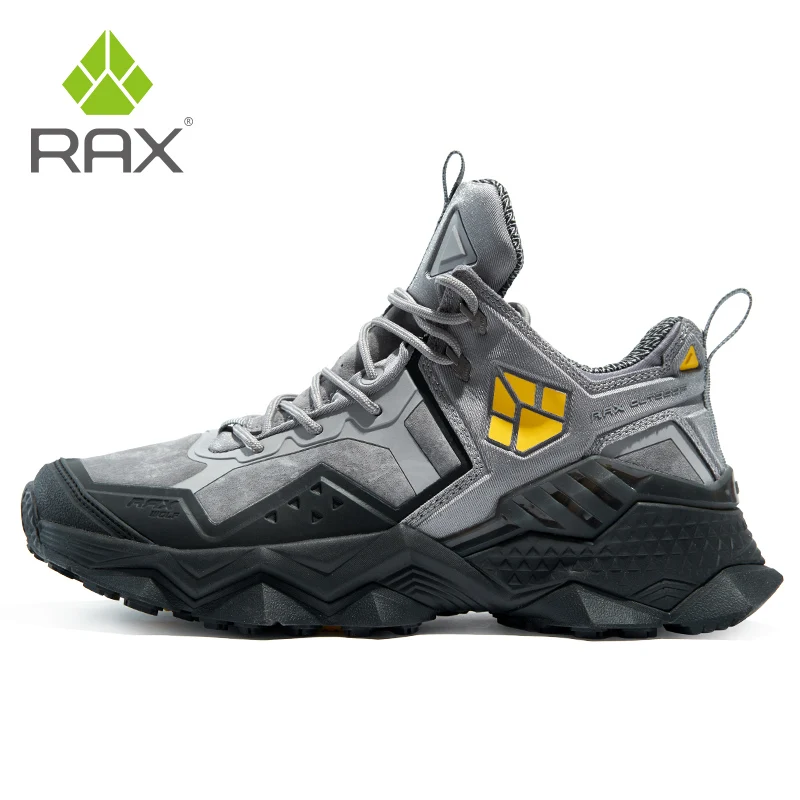 RAX Männer Wanderschuhe Mid-top Wasserdichte Outdoor-Sneaker Männer Leder Trekking Stiefel Trail Camping Klettern Jagd Turnschuhe Frauen